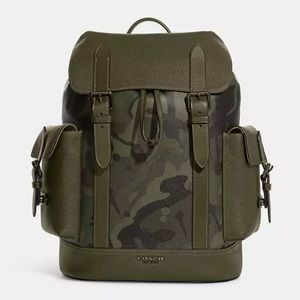 Coach Camo Leather Backpack